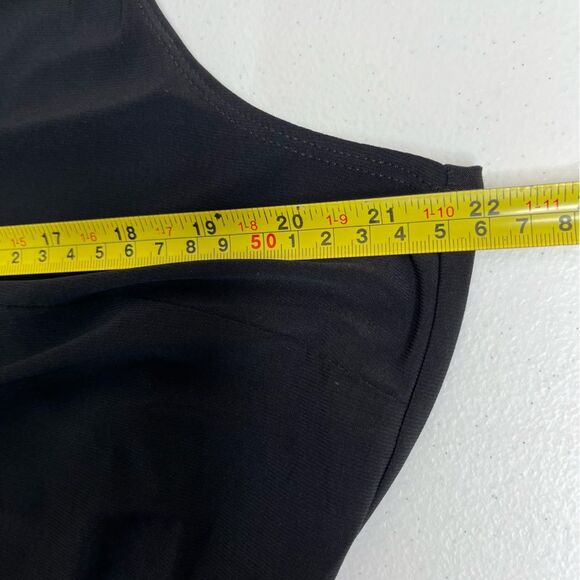 Lane Bryant Black Jumpsuit Sleeveless Wide Leg Belted Button Front Women 14/16 - Picture 8 of 15